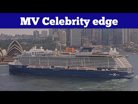 Thumbnail for cruise ship MV Celebrity edge leaving Sydney