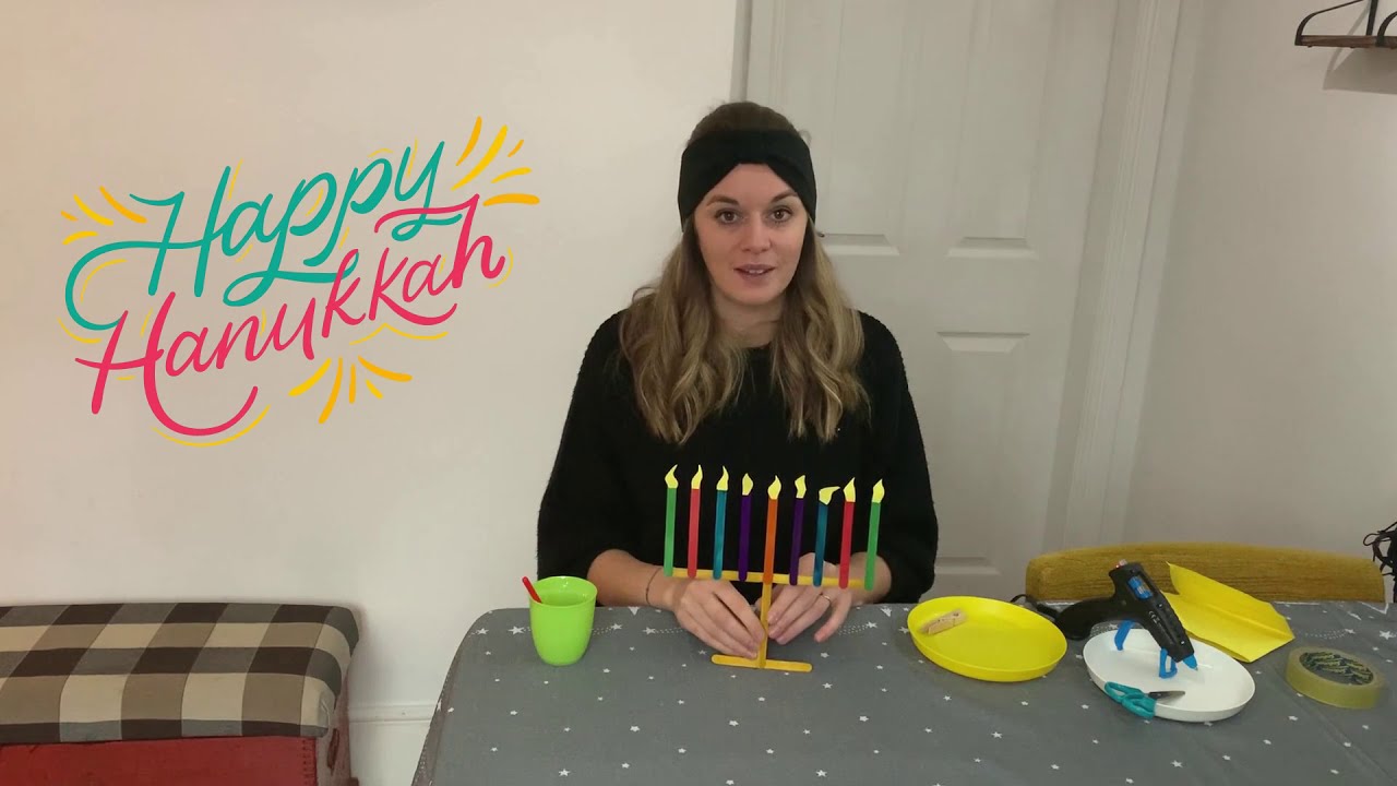 Make a craft Menorah
