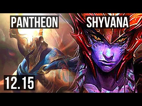 PANTHEON vs SHYVANA (TOP) | 3.1M mastery, 2/0/5, 1700+ games | EUW Grandmaster | 12.15