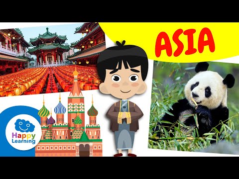 COSAS QUE NO SABÍAS SOBRE ASIA | GEOGRAFÍA PARA NIÑOS | HAPPY LEARNING 🇨🇳 🇷🇺 🇲🇳 🇮🇳