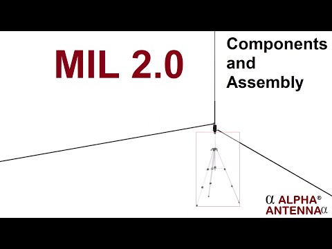 Alpha Antenna MIL 2.0 6 to 80M Components and Assembly