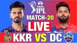 🔴Live: KKR VS DC, Match 19, Mumbai | Live Scores and Commentary | Only in India | IPL LIVE 2022