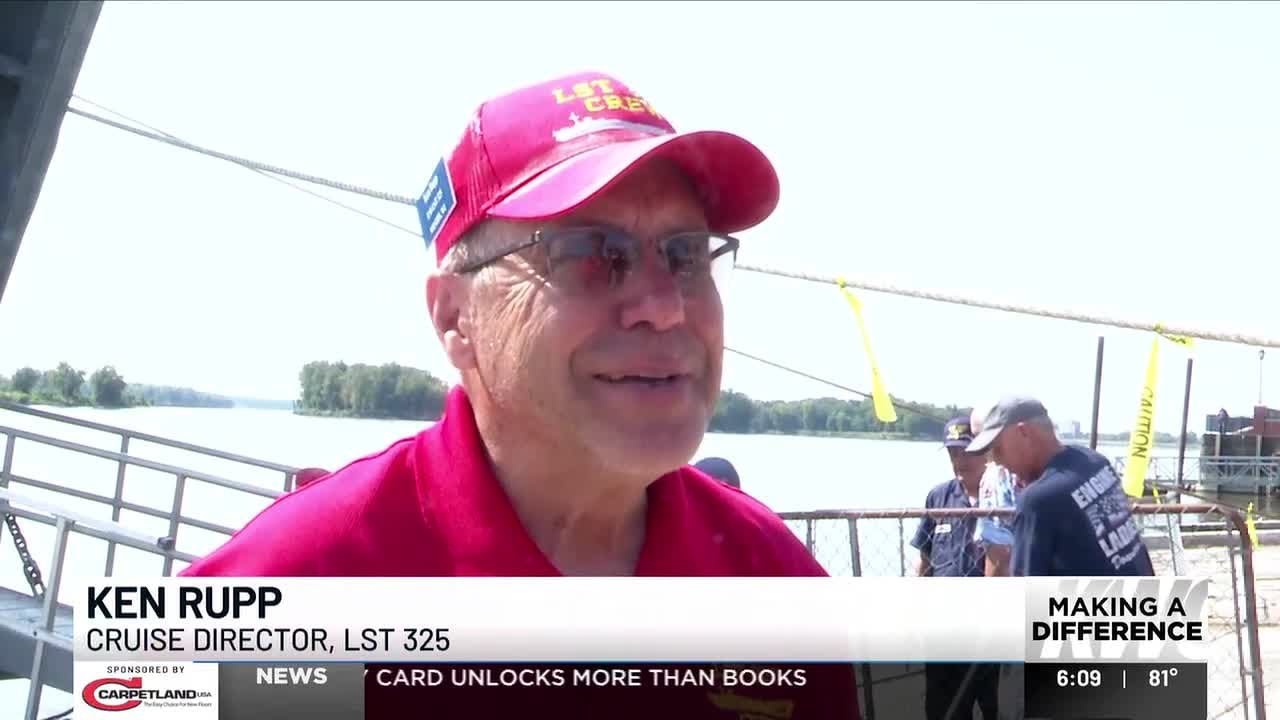 Historic WWII ship docks in Muscatine