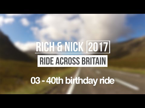 Rich & Nick RAB2017 - vlog 03 - Taking the bikes to a 40th birthday in Leamington Spa