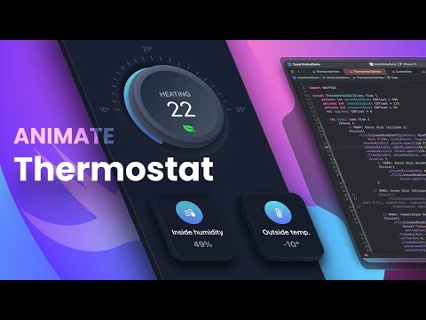 Build and Animate a Smart Home Thermostat app in SwiftUI thumbnail