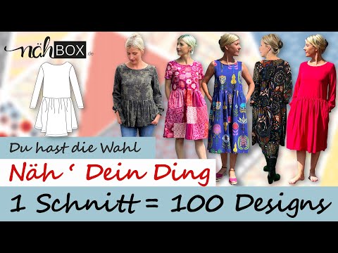 1 Kleid Schnittmuster = 100 unterschiedliche Varianten