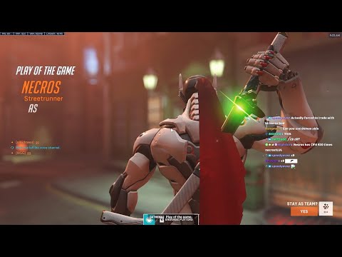 THIS GENJI IS REALLY FAST! NECROS BEST GENJI IN THE WORLD - POTG! OVERWATCH 2 SEASON 1 GAMEPLAY