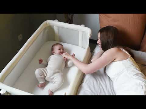 Childhome Evolux Cosleeper 2in1 White Natural Bērnu Gulta Šūpulis ar nolaižamu malu