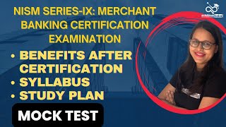 NISM Series-IX: Merchant Banking Certification Examination || NISM CERTIFICATION