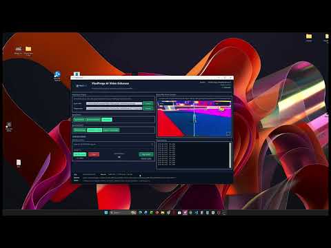 PixelForge AI Desktop Video Upscaling Application