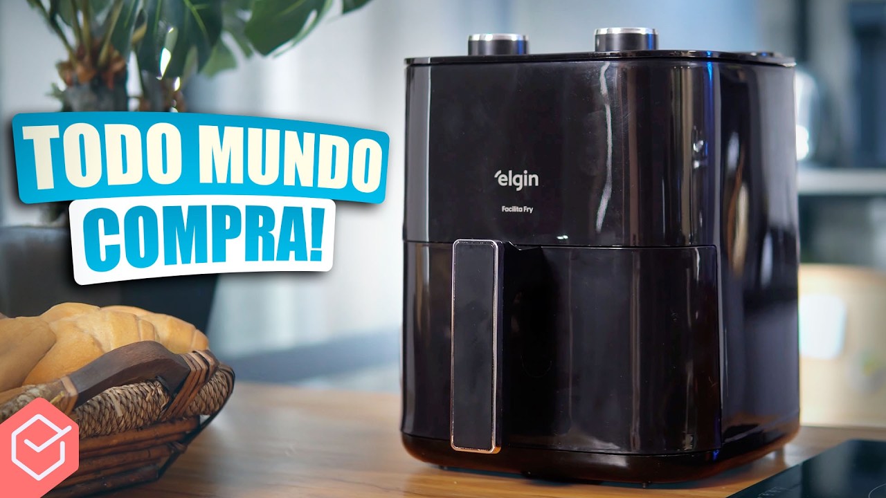 Miniatura da avaliação em vídeo de Fritadeira Air Fryer Prática Fry 3,7L 1400W Preta Preto