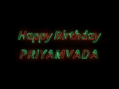 Happy Birthday Priyamvada