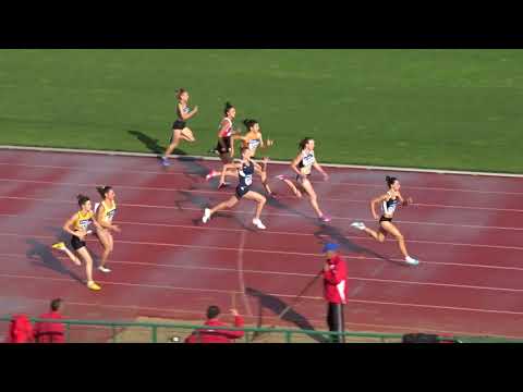 100m Final, Women, National Championship U20, Sofia, Bulgaria 2018