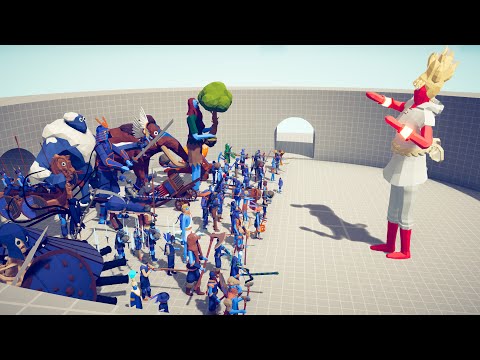 HOW MANY FACTIONS TO TAKE DOWN SUPER PEASANT - Totally Accurate Battle Simulator TABS