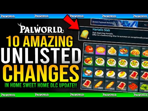 10+ Must See UNLISTED CHANGES in New Palworld Home Sweet Home DLC Update!