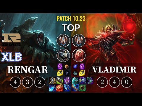 RNG XLB Rengar vs Vladimir Top - KR Patch 10.23