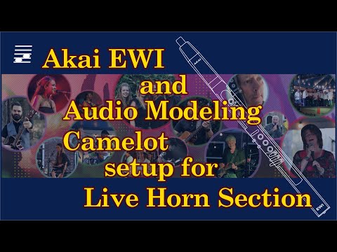 Akai EWI and Audio Modeling Camelot Setup for Live Horn Section