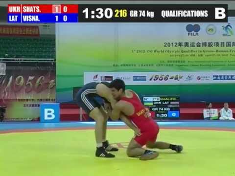 ОТ-Китай: 74 кг: Шацких (UKR) - Visnakovs (LAT) (1/16 финала)