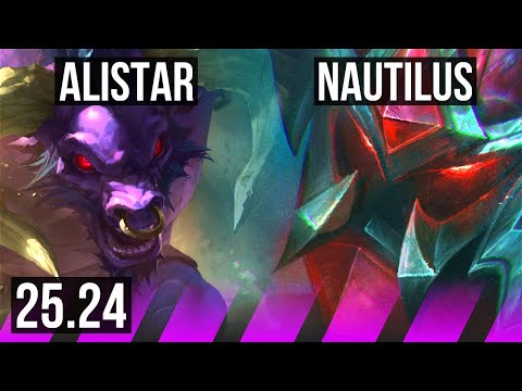 ALISTAR & Vayne vs NAUTILUS & Samira (SUP) | EUW Master | 25.24