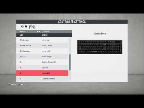 FIFA 20 Controls for PC Keyboard