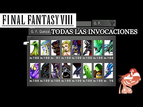FF8 | TODAS LAS INVOCIONES!!   ALL GUARDIAN FORCE (GF) SUMMONS final fantasy viii