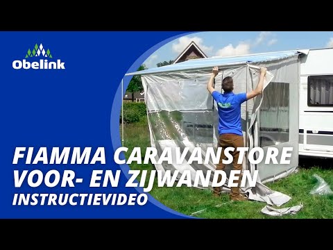 Mobiel voor- en zijwanden opzetinstructie: Fiamma Caravanstore