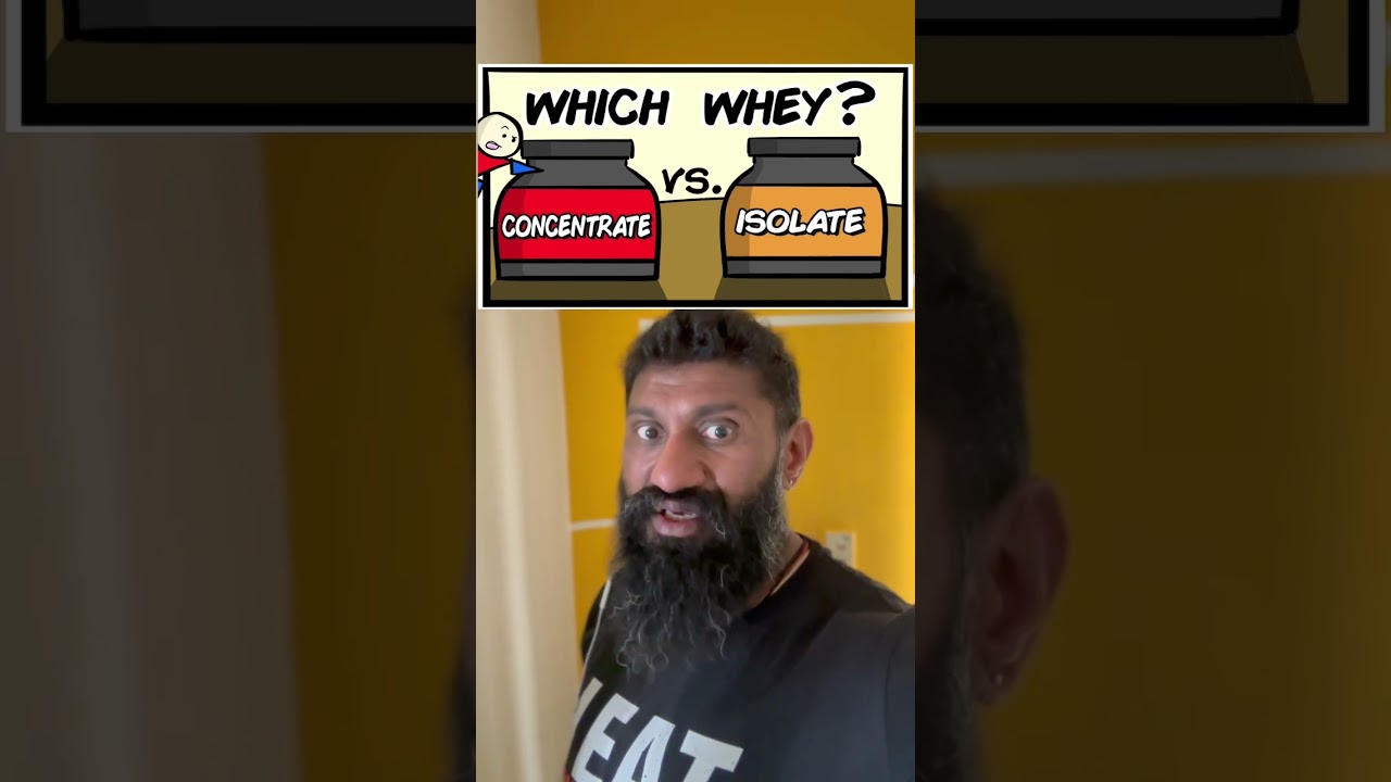 Whey concentrate vs whey isolate #whey #supplements #shorts