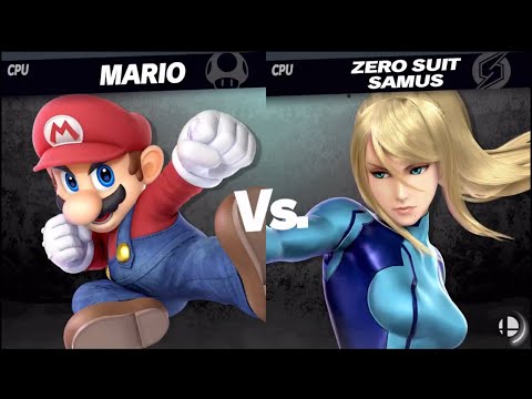 Mario Vs  Zero Suit Samus    | Mario Vs The World