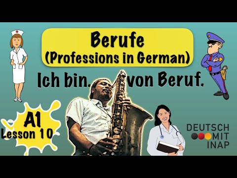 A1- German lesson 10 | Berufe | Professions in German