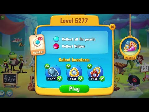 Fishdom Win Strikes Level 5277 - 5297, Quick Play Using 45 Minutes of Power Ups.