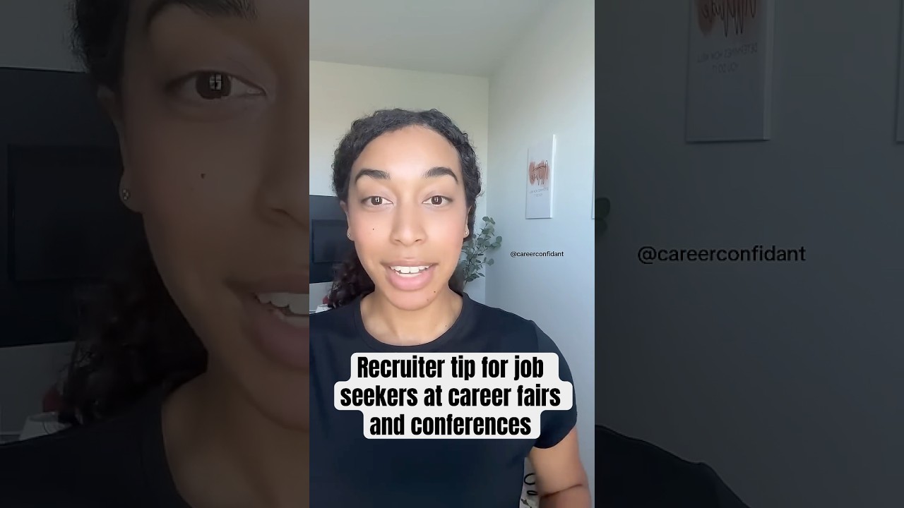 Een tip voor het voorstellen van jezelf aan werkgevers op carrièrebeurzen #carrièrebeurs #elevatorpitch #baantips