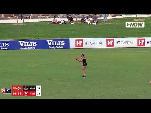 West's Alana Lishmund kicks match-winning goal - Rd 1 Hostplus SANFLW League