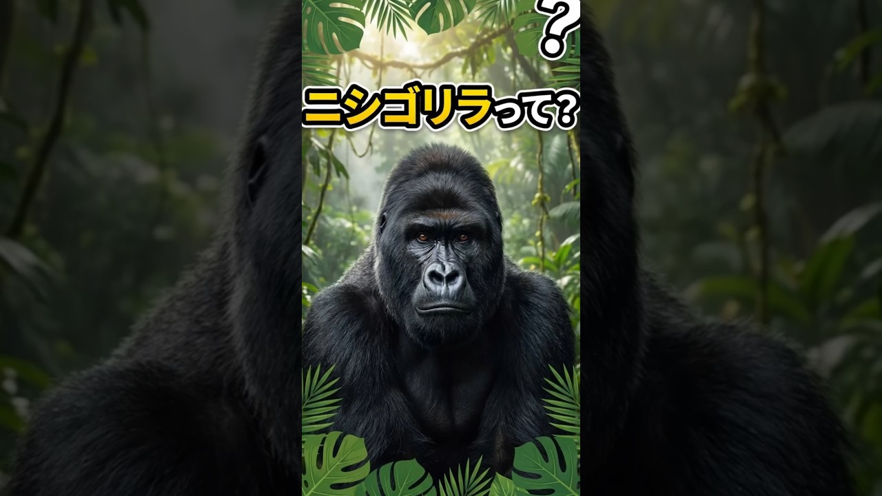 ニシゴリラって？ #gorilla #AI #ゴリラの生態