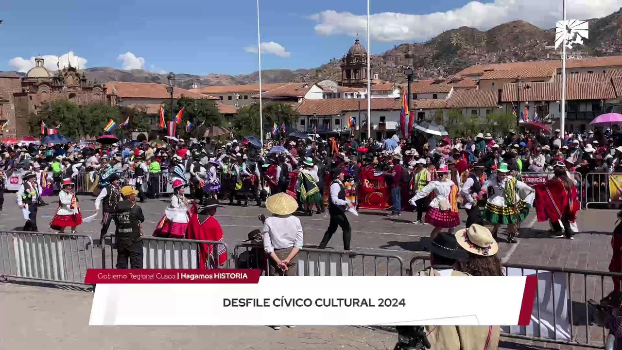 #Cusco | ✅#HagamosHistoria ((🔴𝗘𝗡 𝗩𝗜𝗩𝗢🔴)) Desfile cívico cultural 2024✨