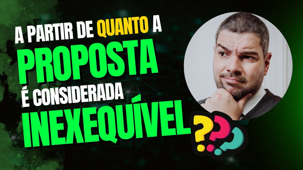 A partir de quanto de desconto a proposta se torna inexequível na Nova Lei de Licitações ?