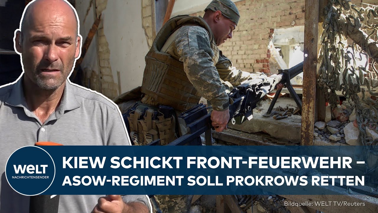 UKRAINE KRIEG: Jetzt soll das Elite-Regiment Asov den Durchbruch der Russen bei Pokrows verhindern