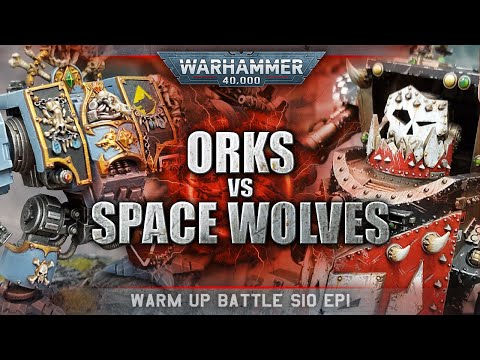 Space Wolves vs Orks Warhammer 40k Battle Report 9th Edition 2000pts S10EP1 THE DOGS OF WAR!