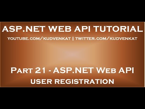 ASP NET Web API user registration