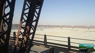 preview picture of video 'Pakistan Railways || 46Dn Pakistan Express Crossing River Indus Bridge || Reaching Kotri Junction'