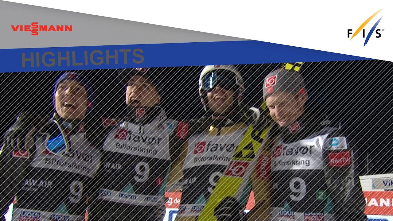 Highlights | | Norway rules in Team Flying Hill event on home soil | FIS Ski Jumping
