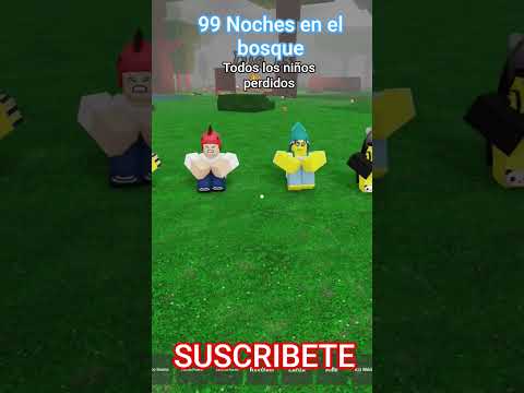 99 noches en el bosque Roblox todos los niños perdidos #roblox #robloxedit #memes