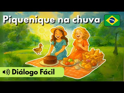 Learn Portuguese with Mini Dialogues Ep. 74: Picnic in the Rain (A2)