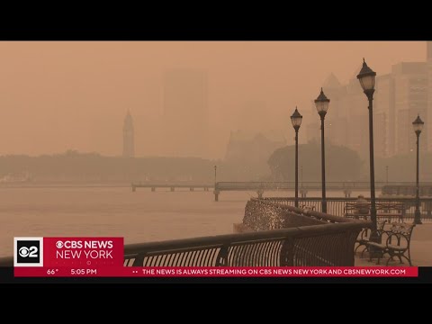NJ raises air quality alert to "unhealthy" due to wildfire smoke