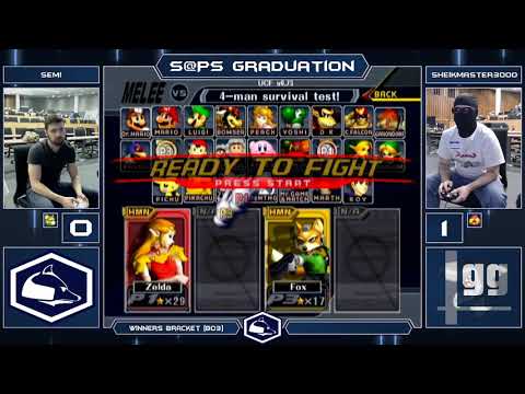 S@PS Graduation Melee Singles - Semi (Fox/Peach) vs SHEIKMASTER3000 (Sheik) - Winners Quarters