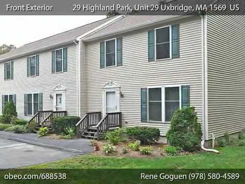 29 Highland Park, Unit 29 Uxbridge MA 1569