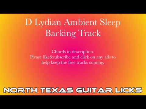 D Lydian Ambient Sleep Guitar Backing Track 1hr Meditation