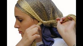Как красиво завязать платок/тюрбан(8разных способов)