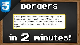 Learn CSS borders in 2 minutes 🔲