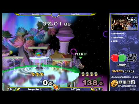 BF Melee Grand Finals: Tempo|Axe (Young Link) vs GG7 (Falcon)