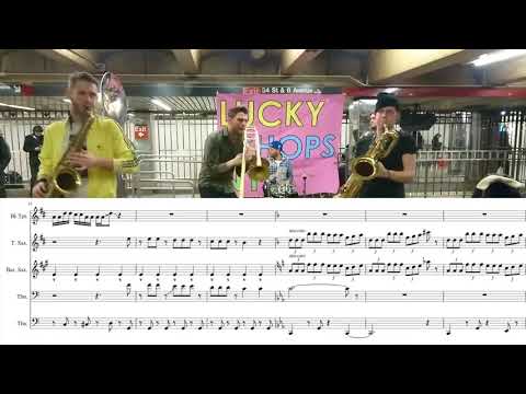 Transcription - Lucky Chops: Funkytown/I Feel Good (Live)